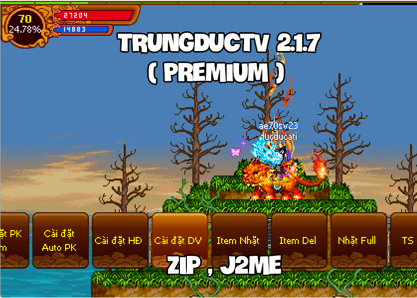 TRUNGDUCTV 2.1.7 : Phiên Bản Premium (J2me)